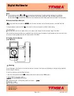 Preview for 13 page of Tenma UT60C Operating Manual