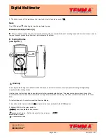 Preview for 14 page of Tenma UT60C Operating Manual