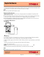 Preview for 15 page of Tenma UT60C Operating Manual