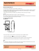 Preview for 16 page of Tenma UT60C Operating Manual