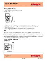 Preview for 18 page of Tenma UT60C Operating Manual