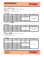 Preview for 22 page of Tenma UT60C Operating Manual