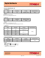 Preview for 23 page of Tenma UT60C Operating Manual