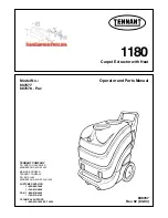 Preview for 1 page of Tennant 1180 Operator And Parts Manual