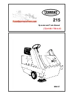 Tennant 215 Operator And Parts Manual preview