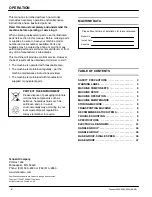 Preview for 2 page of Tennant 2300 Operator And Parts Manual