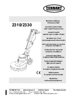 Tennant 2310 Operating Instructions Manual preview