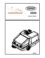 Preview for 1 page of Tennant 355D Operator'S Manual