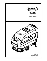 Tennant 5400 Service Manual preview