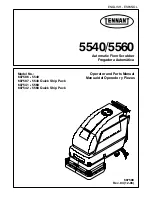 Preview for 1 page of Tennant 5540 Operator And Parts Manual