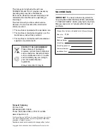 Preview for 2 page of Tennant 7100 Operator'S Manual