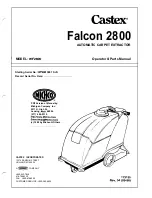 Preview for 1 page of Tennant castex falcon 2800 WF2800 Operator And Parts Manual