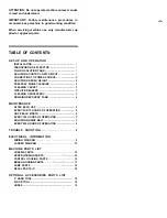 Preview for 2 page of Tennant castex falcon 2800 WF2800 Operator And Parts Manual