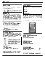 Preview for 2 page of Tennant EH2 Operator And Parts Manual