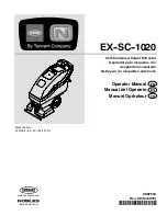 Preview for 1 page of Tennant EX-SC-1020 Operator'S Manual