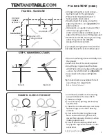 Preview for 4 page of Tentandtable.com Premium Pole Tent 20' x 20' Assembly Instructions Manual