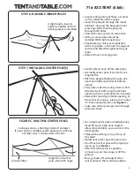 Preview for 5 page of Tentandtable.com Premium Pole Tent 20' x 20' Assembly Instructions Manual