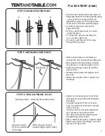 Preview for 6 page of Tentandtable.com Premium Pole Tent 20' x 20' Assembly Instructions Manual