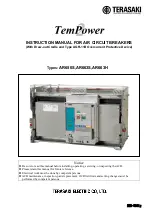 Preview for 1 page of TERASAKI TemPower AR650S Instruction Manual