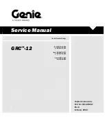 Preview for 1 page of Terex Genie GRC-12 Service Manual