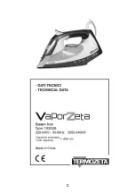 Preview for 2 page of Termozeta VaporZeta 103028 Instruction Manual