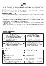 Preview for 24 page of Terraillon ELECTRONIC BATHROOM SCALE BODY FAT ANALYSER Manual