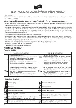 Preview for 34 page of Terraillon ELECTRONIC BATHROOM SCALE BODY FAT ANALYSER Manual