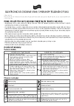 Preview for 36 page of Terraillon ELECTRONIC BATHROOM SCALE BODY FAT ANALYSER Manual