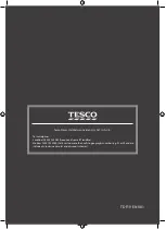 Preview for 8 page of Tesco TDF19 User Manual