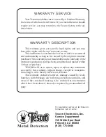 Preview for 28 page of Tesoro Euro Sabre Instruction Manual