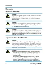 Preview for 4 page of Testboy TV 225 Operating Instructions Manual