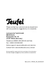 Preview for 32 page of Teufel Holist S Technical Description And User Manual