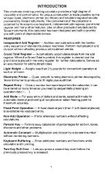 Preview for 3 page of Texas Instruments TI-5015 Operating Manual