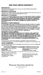 Preview for 32 page of Texas Instruments TI-5015 Operating Manual