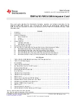 Texas Instruments TSW14J10 User Manual preview