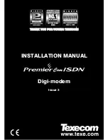 Texecom Premier ComISDN Installation Manual preview