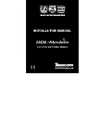 Texecom UDL V.21 Installation Manual preview