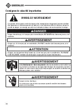 Preview for 38 page of Textron Greenlee DM-45 Instruction Manual