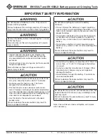 Preview for 4 page of Textron Greenlee EK1550LT Operation Manual