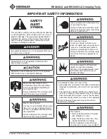 Preview for 3 page of Textron Greenlee GATOR EK1240CLX Operation Manual