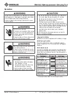 Preview for 6 page of Textron Greenlee GATOR EK410LX Operation Manual