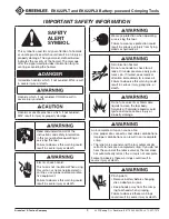 Preview for 3 page of Textron GREENLEE GATOR EK622PLX Operation Manual