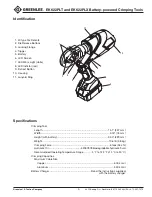 Preview for 5 page of Textron GREENLEE GATOR EK622PLX Operation Manual