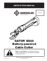 Preview for 1 page of Textron Greenlee GATOR ES32 Instruction Manual