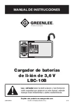 Preview for 9 page of Textron GREENLEE LBC-10B Instruction Manual