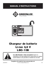 Preview for 17 page of Textron GREENLEE LBC-10B Instruction Manual