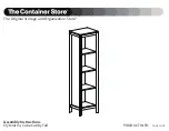 The Container Store Clybourn 4 Cube Cubby Tall Assembly Instructions Manual preview