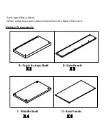 Preview for 2 page of The Container Store TEAK BOOKCASE Assembly