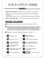 Preview for 2 page of The World Models Manufacturing 1/4 SUPER CUB Instruction Manual