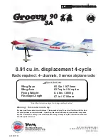 The World Models Manufacturing ALMOST-READY-TO-FLY (ARF) SERIESGroovy 90 3A Instruction Manual preview